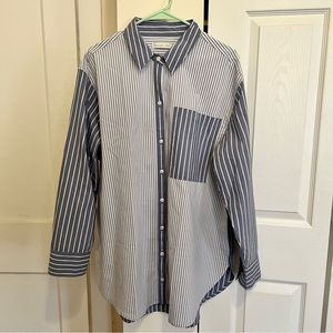 Abercrombie & Fitch striped button up shirt